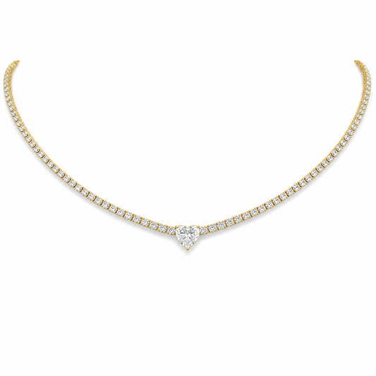 Tennis Heart Necklace