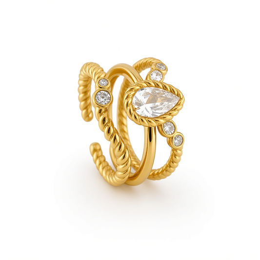 Tris Anelli Glam