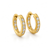 Orecchini Circle Strass
