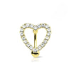 Piercing Ombelico Heart Strass
