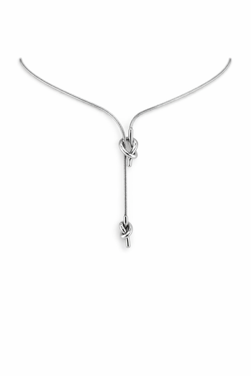 Knot Up and Down Necklace