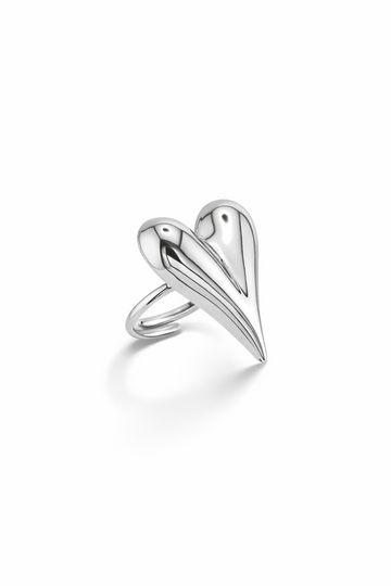 Big Heart Domed Ring