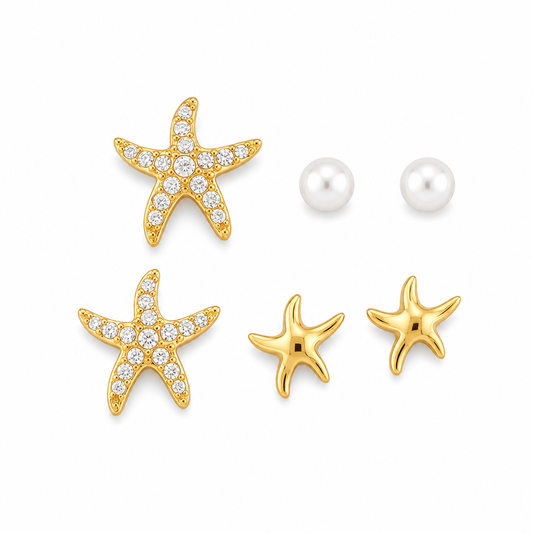 Set Orecchini Stelle Marine